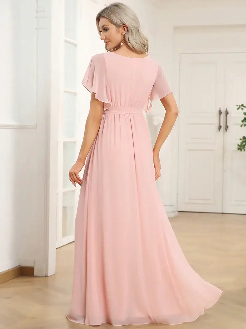 Pink Floor Length Dress