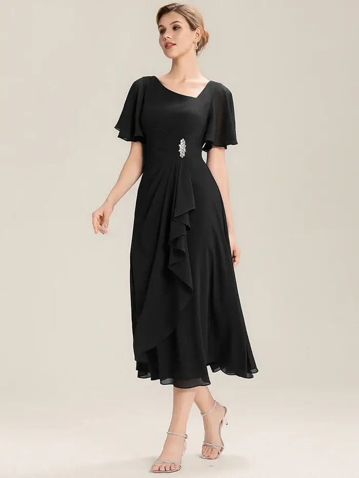 Black Tea Length Dress