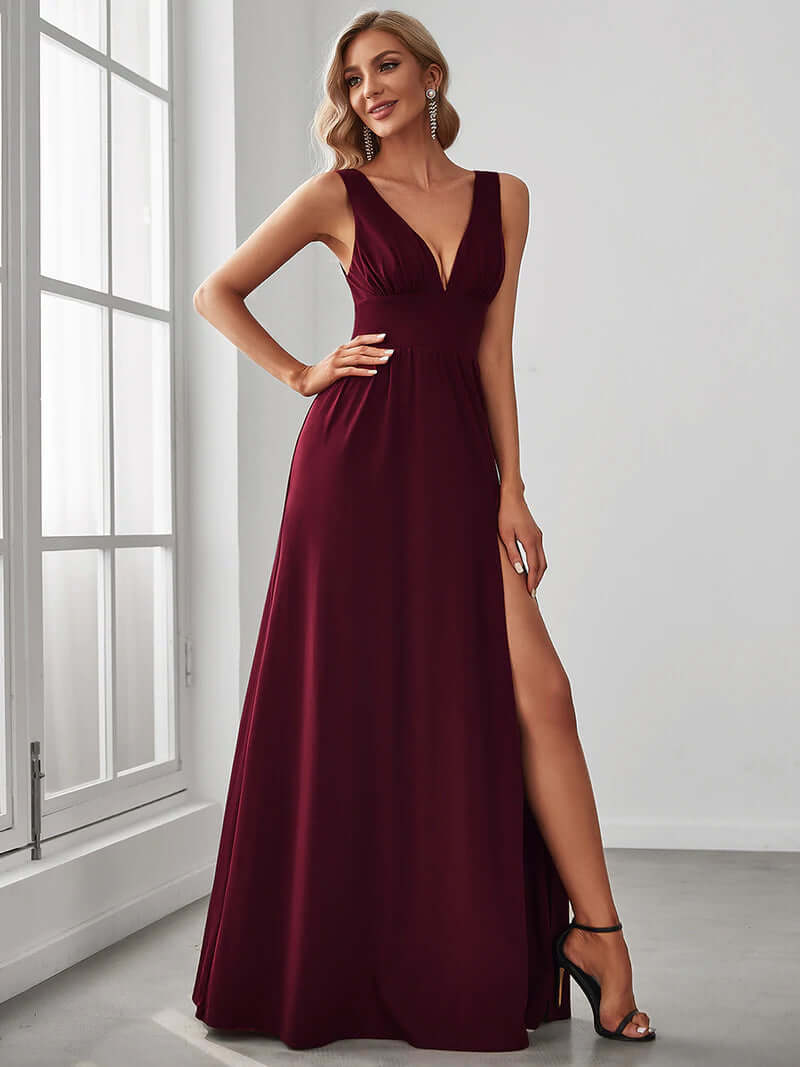 Coraline Burgundy Stock Dress Coraline Burgundy Stock Dress