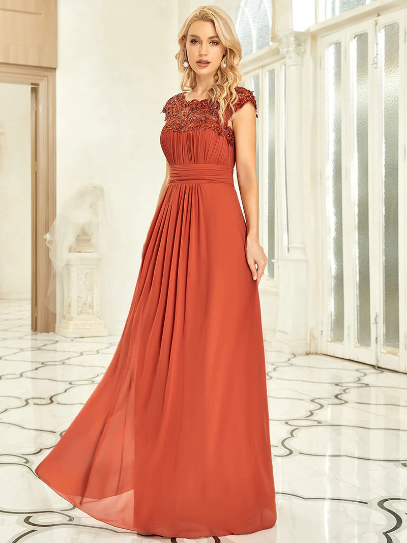 Orange mother of 2024 the bride dresses