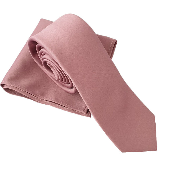 Dusky Pink Necktie | Mens Pink Necktie | Boys Pink Necktie