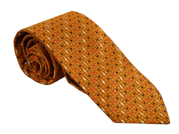 Orange Necktie | Silk Necktie