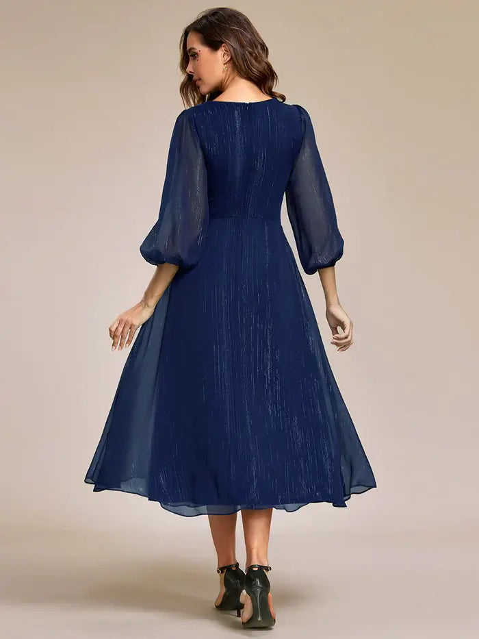 Formal Dress | Tea Length Dress | FM Formal Wear