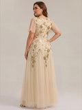Rita Floor Length Dress Gold - Order In
