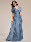 Dusky Blue Bridesmaid Dress | Dusky Blue Mother of the Bride Dress| Dusky Blue Mother of the Groom Dress