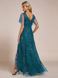 Teal Bridesmaid Dress | Teal Mother of the Bride Dress| Teal Mother of the Groom Dress | Edna Floor Length Dress Teal - Order In