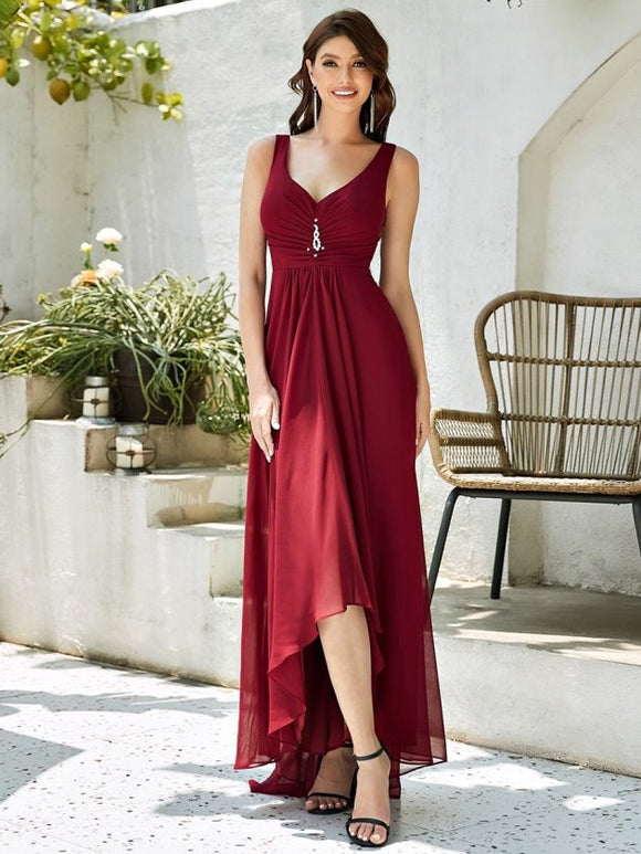 Gabriella Burgundy Stock Dress