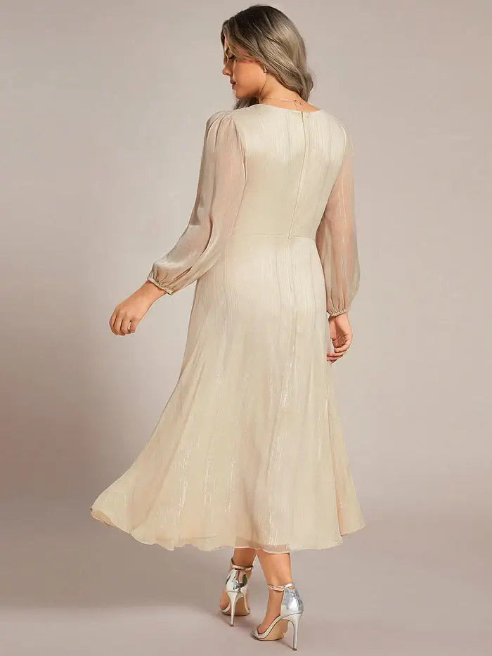 Formal Dress | Tea Length Dress | FM Formal Wear