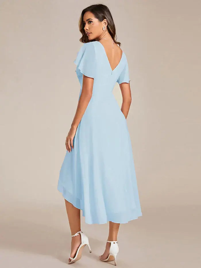 Formal Dress | Tea Length Dress | FM Formal Wear