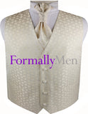 Cream Vest | Mens Vest | Mens Waiscoat | Boys Vest | Boys Waistcoat | Mens Wedding | Formal Vest | FM Formal Wear | Brisbane