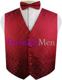 Red Waistcoat | Red Vest | Mens Vest | Boys Vest | Childs Vest | Wedding Vest | Formal Vest | Childs Waistcoat | Boys Waistcoat | Mens Waistcoat