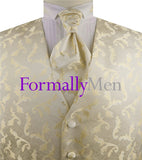 Hawker Gold on Cream Ladies Made to Order Vest available in various sizes and styles.