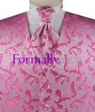 Hawker Pink Ladies Made to Order Vest featuring an elegant pink pattern and matching tie.