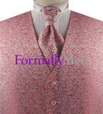 Northcliffe Red Ladies Made to Order Vest with stylish design and matching tie for a tailored look.