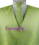 Wellstead Lime Mens & Boys Made to Order Vest