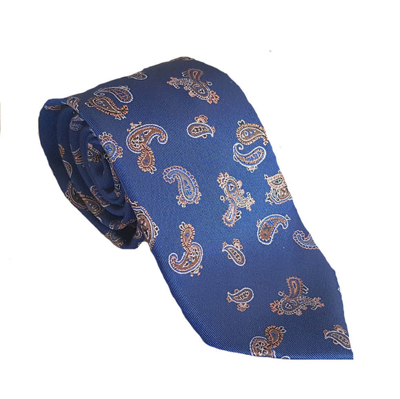 Blue Paisley Tie | Paisley Silk Tie