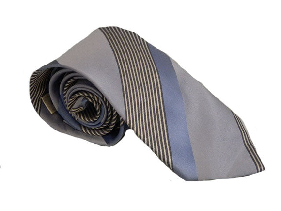 Blue Stripe Tie | Striped Blue Necktie | Striped Necktie