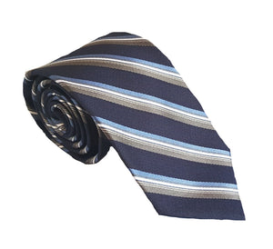 Striped Blue Necktie Australia | Striped Blue Tie Australia