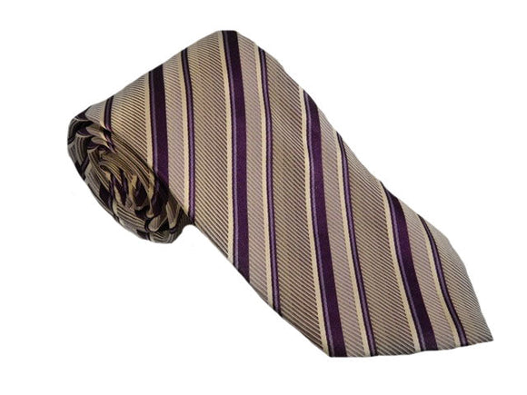 Striped Purple Tie Australia | Purple Striped Tie Australia