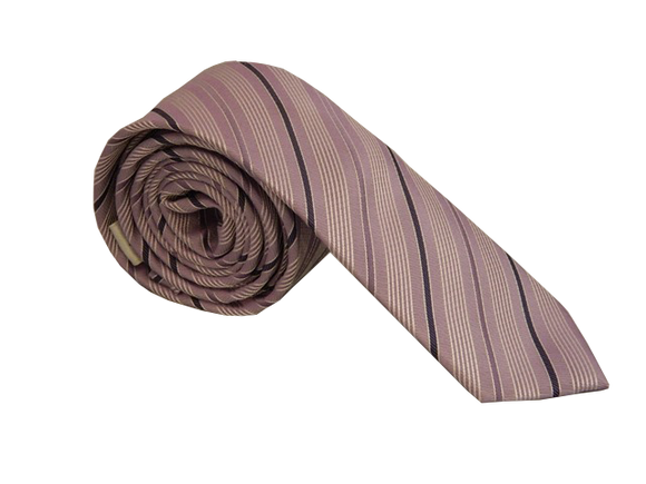 Purple Necktie | Striped Necktie | Skinny Tie
