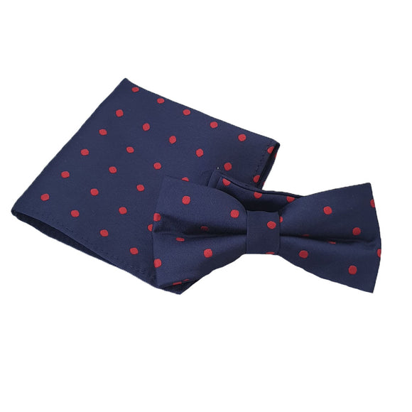 Navy Bow Tie | Navy Bowtie | Mens Bow Tie | Mens Bowtie | Pre-Tied Bow Tie | Pre-Tied Bowtie | Bow and Hank