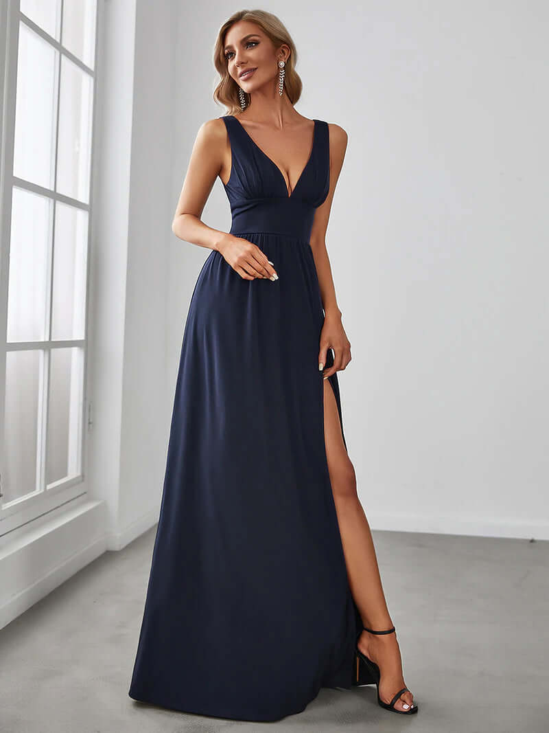 unique formal dresses australia Coraline Navy Blue Stock Dress