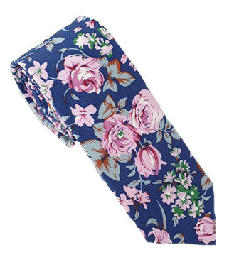 Floral Necktie | Mens Floral Tie | Cotton Necktie