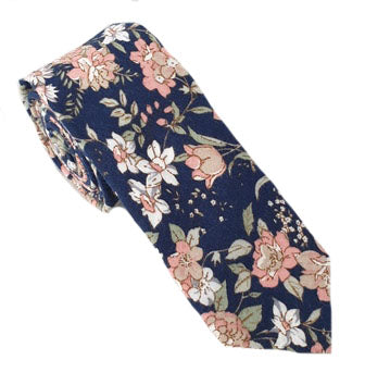 Floral Necktie | Mens Floral Tie | Cotton Necktie
