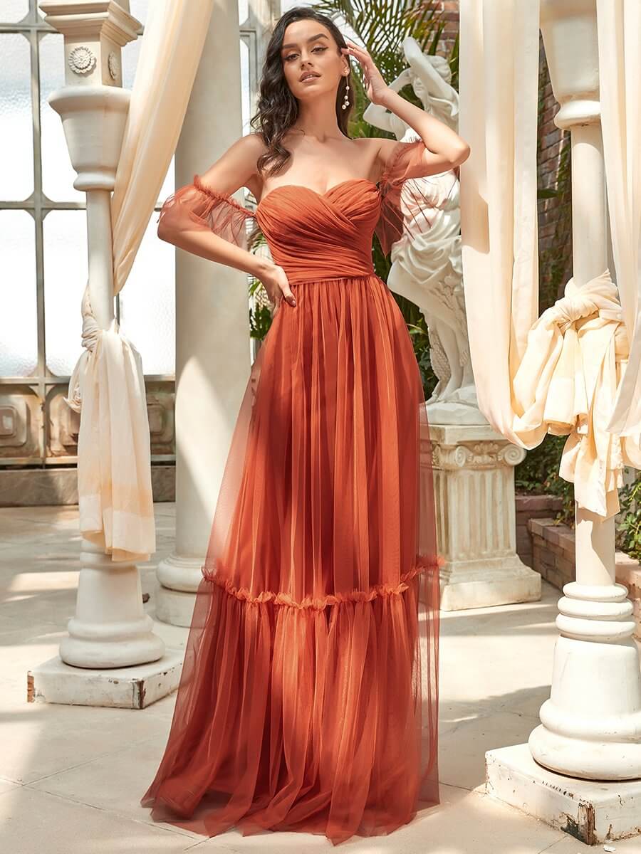 burnt orange bridesmaid dresses australia Floor Length Dress Color:Blue Abstract The suqare neckline and Alma Barbie Doll: Stunning Wedding Color