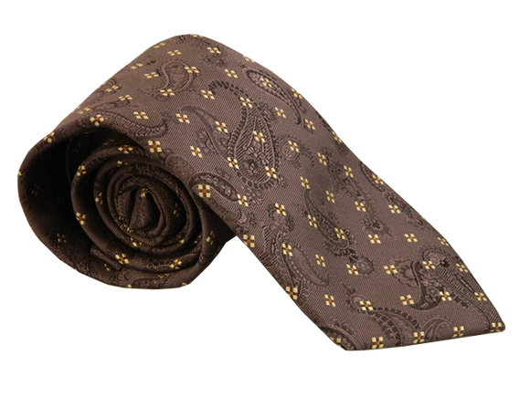 Grey Necktie | Paisley Necktie | Silk Necktie