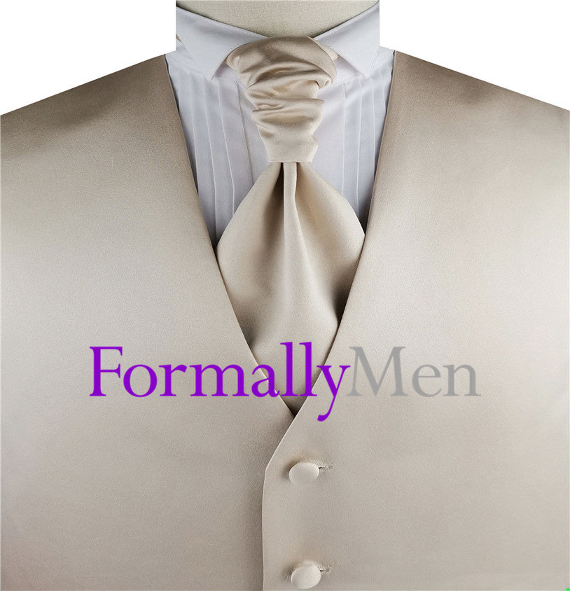 Nowra Champagne Gold Vest FM Formal Wear Mens Vest