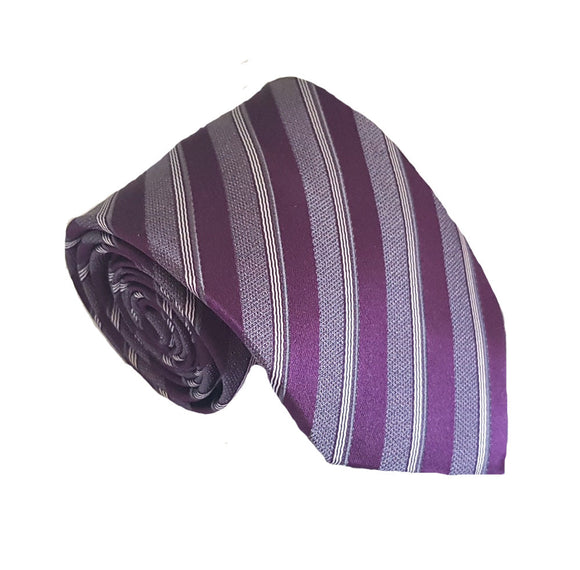 Purple Stripe Tie | Purple Necktie