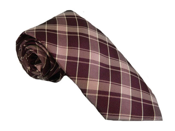 Purple Check Tie | Purple Necktie