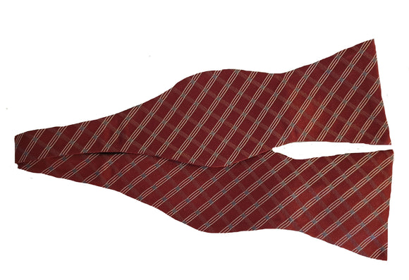 Red Check Bowtie | Red Striped Bow Tie | Red Check Bow Tie