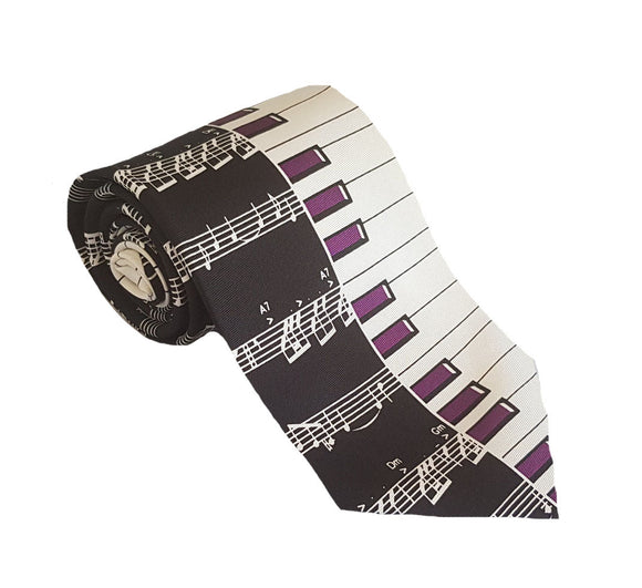Musical Tie | Music Tie | Keyboard Tie | Piano Tie