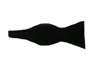 Matte Black Bowtie | Black Bow Tie | Black Self Tie Bowtie