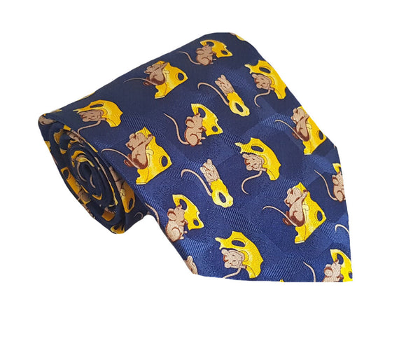 Mouse Tie | Fun Tie | Funny Tie | Cheese Tie | Animal Tie