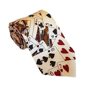 Cards Necktie | Cards Tie | Playing Cards Tie | Playing Cards Necktie | Poker Tie | Poker Necktie