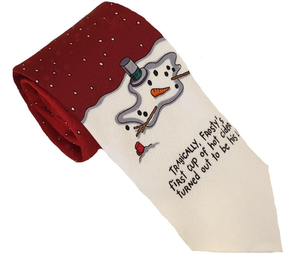 Funny Tie | Chrismtas Tie | Snowman Tie | Fun Tie