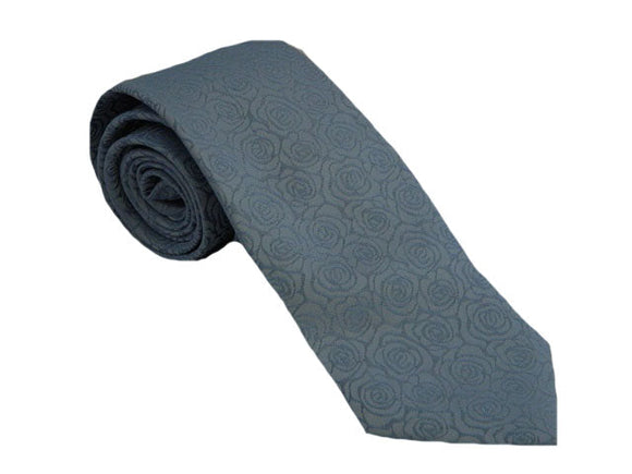 Blue Polyester Tie Australia | Floral Necktie Perth | Blue Tie Brisbane