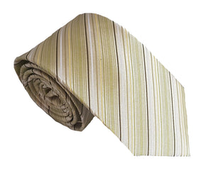 Light Green Stripe Silk Tie | Green Tie